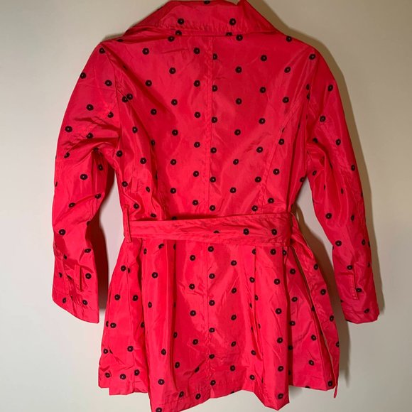 Girls TRENCH COAT belted double breasted - Picture 4 of 5